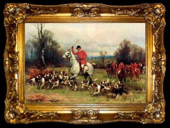 framed  unknow artist Classical hunting fox, Equestrian and Beautiful Horses, 028., ta009-2